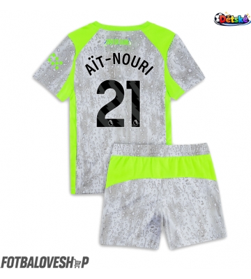 Manchester City Rayan Ait-Nouri #21 Dětské Alternativní Dres 2025-26 Krátký Rukáv (+ trenýrky)